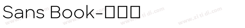 Sans Book字体转换